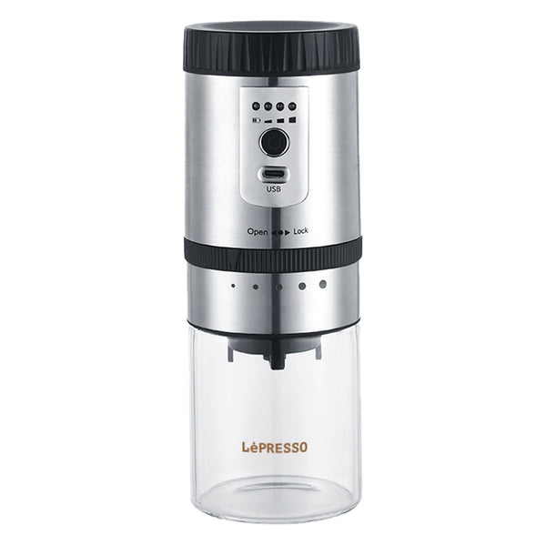Lepresso Portable Mini Coffee Grinder with Storage - مطحنة القهوة المحمولة الصغيرة مع التخزين من ليبريسو