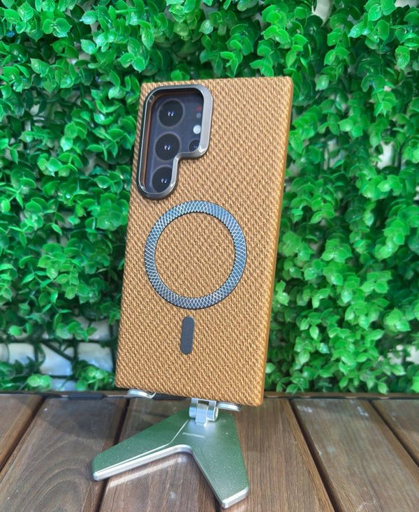 LY53 CASE FOR SAMSUNG S24 ULTRA BROWN- كفر ماك سيف للسامسونك اس 24 الترا