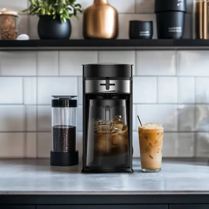 LePresso Ice Coffee Maker 2.5L Jar 750W Black - ماكنة تحضير المشروبات الباردة والساخنة سعة 2.5 لتر وقوة 750 واط من ليبريسو