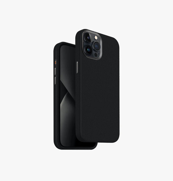 UNIQ LYDEN LETHERETTE CASE IPHONE15 PRO MAX - كفر جلد سليم للايفون 15 برو ماكس من يونيك