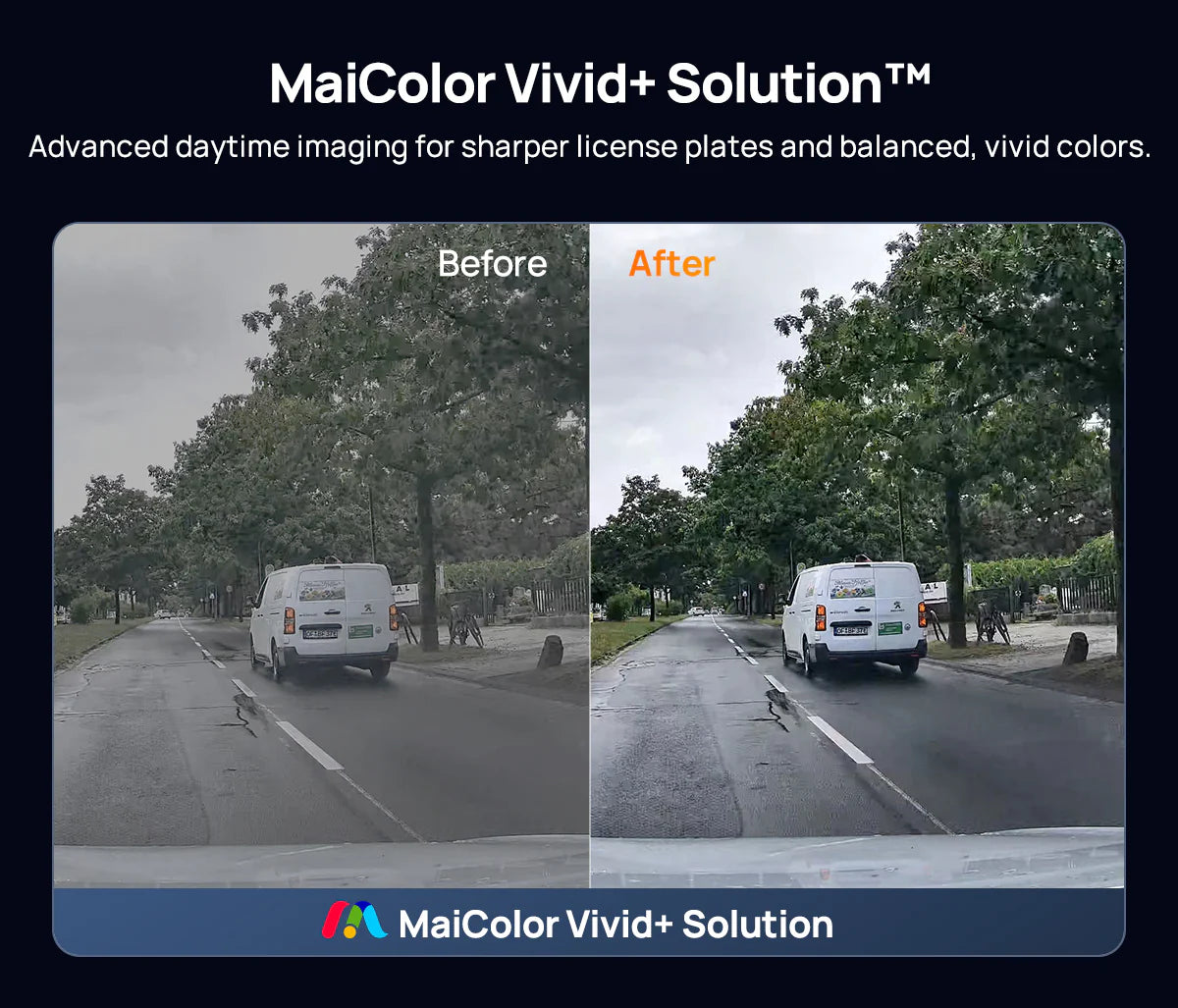 70Mai Dash Cam 4K M800 HDR Set - كاميرا سيارة امامية + خلفية من شاومي