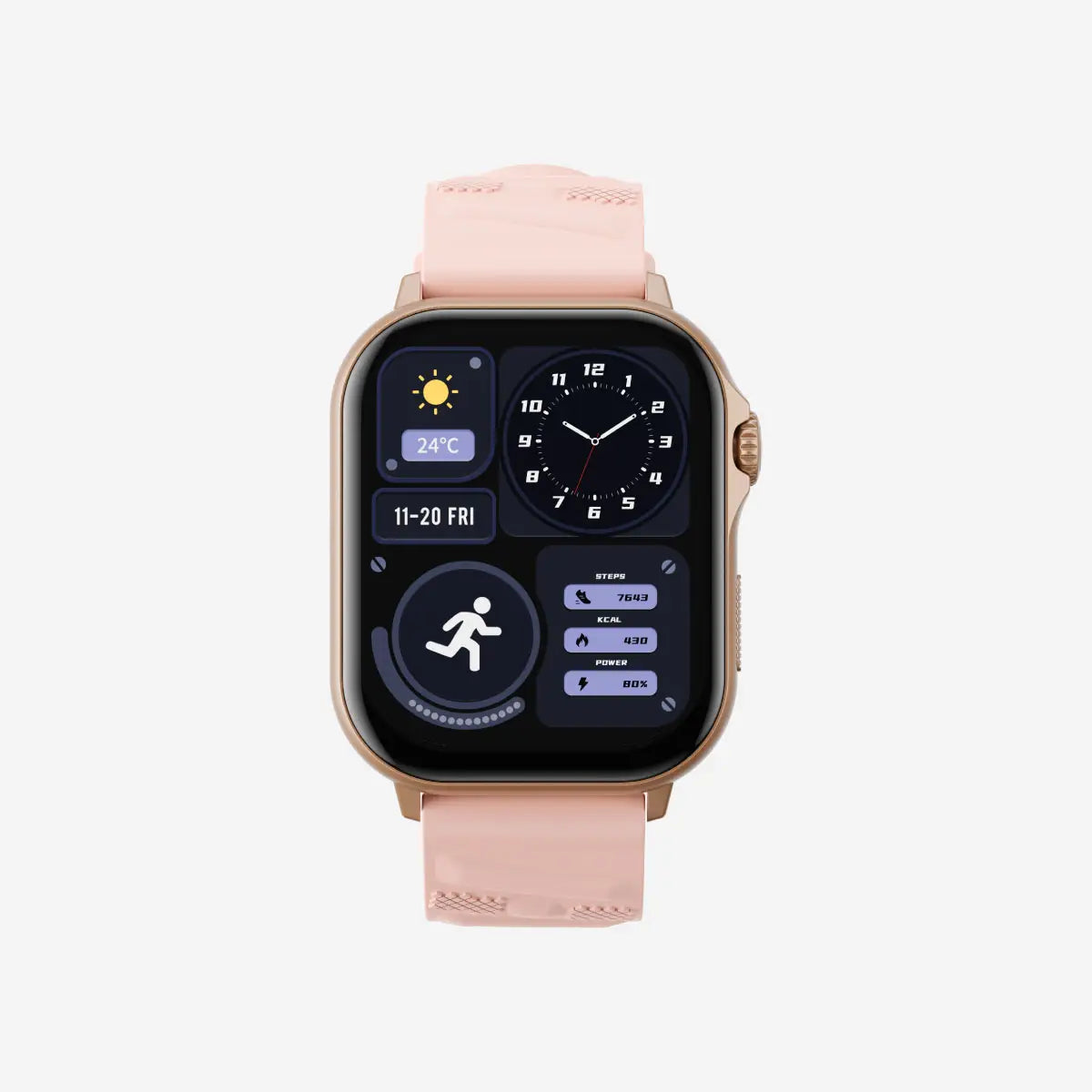 Havit M9061 Amoled Smart Watch PINK - ساعة ذكية من هافيت وردي