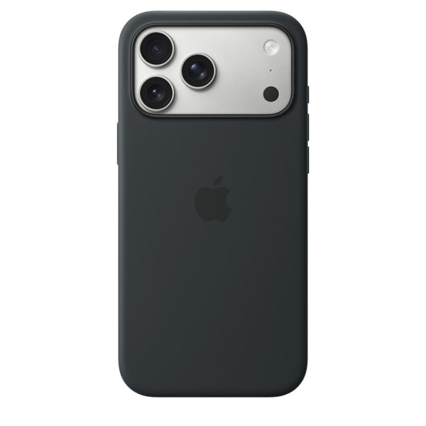 iPhone 17 Pro Max Silicone Case with MagSafe Black - كفر ايفون 17 برو ماكس سيليكون ماك سيف من ابل اسود