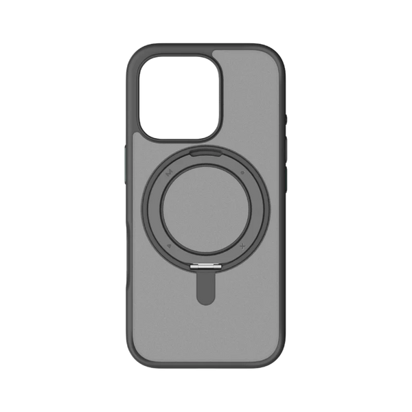 Momax Roller  Magnetic Case iPhone 16 Pro Max - كفر ماك سيف مع ستاند للايفون 16 برو ماكس من موماكس اسود
