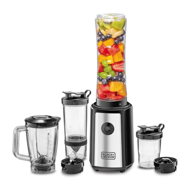 Black&Decker SBX300BCG-B5 300W Sports Blender with Citrus and Grin - خلاط رياضي 300 واط 16 قطعة من بلاك اند ديكر