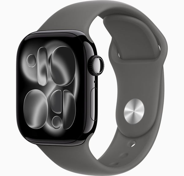 Apple Watch Series 11 GPS 42mm Jet Black Aluminium Case with Black Sport Band S/M