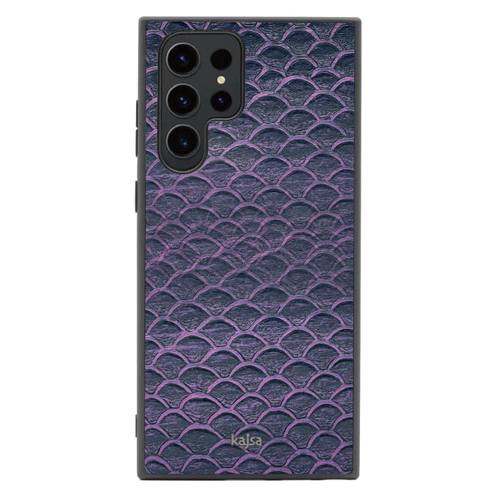 KAJSA GLAMAROUS COLLECTION MERMAID S24 ULTRA CASE - كفر للسامسونج اس 24 الترا من كاجسا بنفسجي
