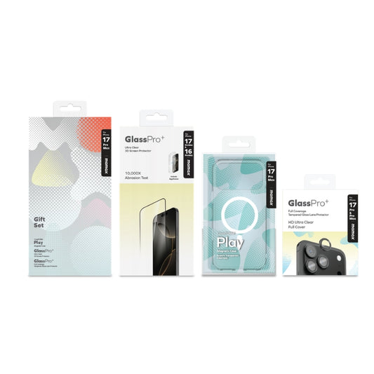 Momax iPhone 17 Pro Max Protection Bundle - بكج اكسسوارات للايفون 17 برو ماكس من موماكس