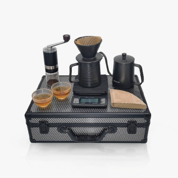 Green Lion G-80 Plus Coffe Maker Kettle Set Black - مجموعة صانع القهوة من كرين