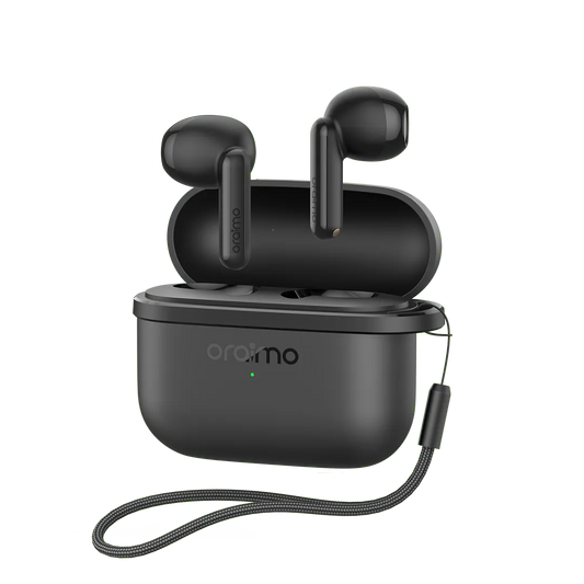 Oraimo SpaceBuds Air – Half-In-Ear TWS Earbuds Black - سماعات بلوتوث من اورايمو