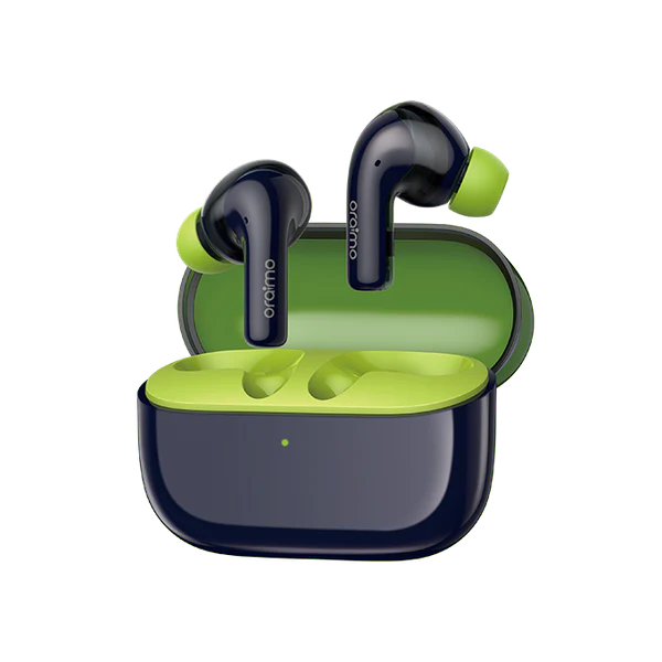 Oraimo SpaceBuds Z Black ANC TWS Earbuds DARK BLUE - سماعات بلوتوث بتقنية الغاء الضوضاء من اورايمو ازرق داكن