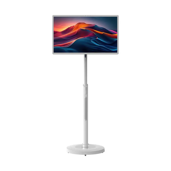 Powerology 32" Touch Screen Monitor 6+128GB 15000mAh with Stand White - شاشة ذكية 32 بوصة مع بطارية 15000 ملي امبير وذاكرة 6+128 جيجابات مع ستاند متحرك من باورولوجي أبيض