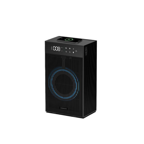 Powerology Lifestyle Air purifier 35W - منقي الهواء 35 واط مع شاحن هاتف لاسلكي 10 واط من باورولوجي