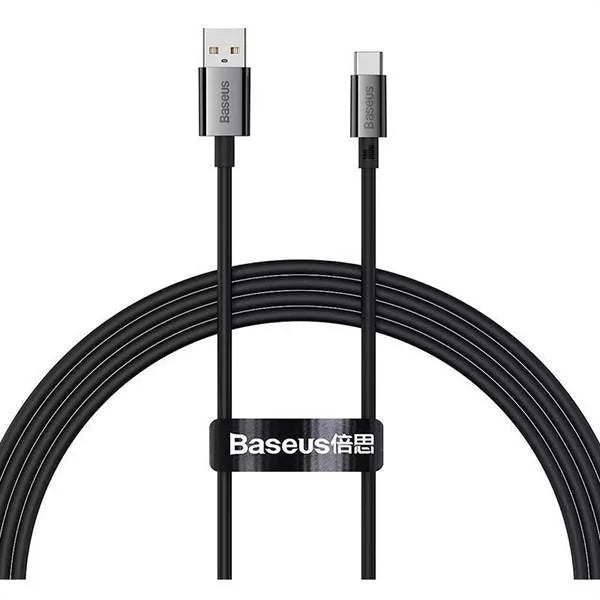 BASEUS WINNER SERIES FAST CHARGING DATA CABLE USB TO TYPE-C 100W 1.5M STAR BLACK -كيبل يو اس بي تايب سي 100واط من باسيوس اسود