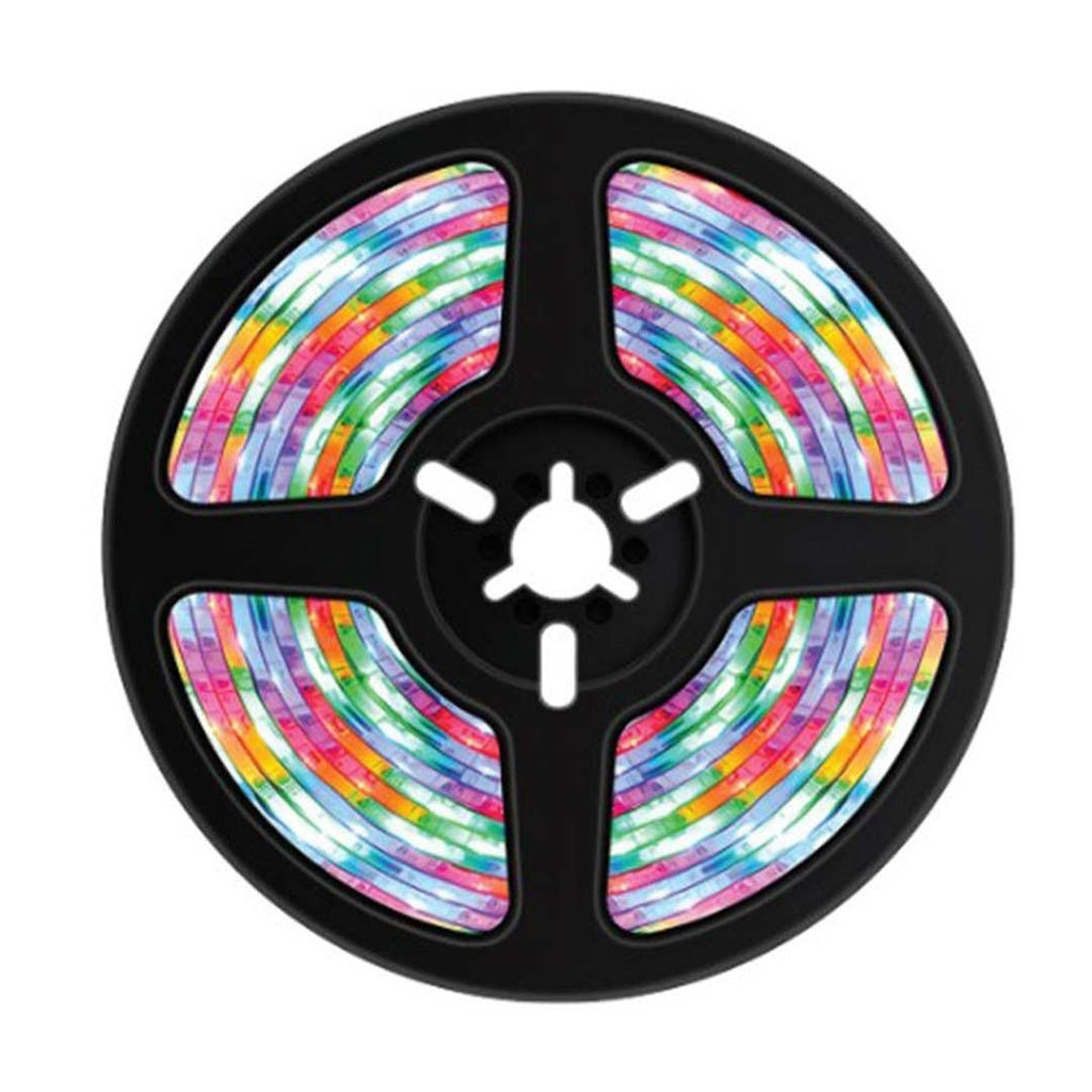 Porodo Blue 16.4 Ft Sound Reactive RGB Strip Light with 44 Key Remote -  ليد اضاءة تفاعلي مع الصوت بطول 16.4 قدم مع جهاز التحكم عن بعد بـ 44 مفتاحًا من بورودو