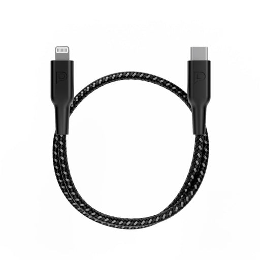 Powerology MFI Braided Type-C to Lightning Cable 30CM – كيبل تايب سي لايتننغ 60 واط 30 سم من باورولوجي