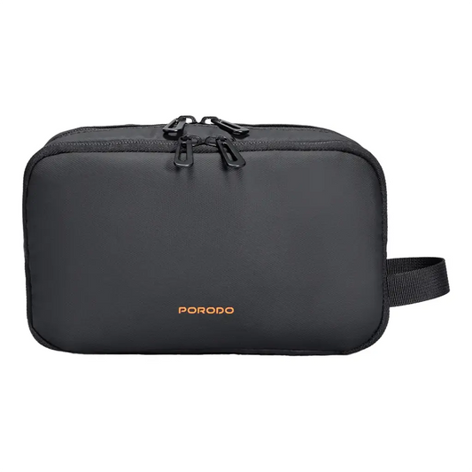 Porodo Lifestyle UltraLite Pouch Black - حقيبة يد محمولة للاكسسوارات من بورودو لون اسود