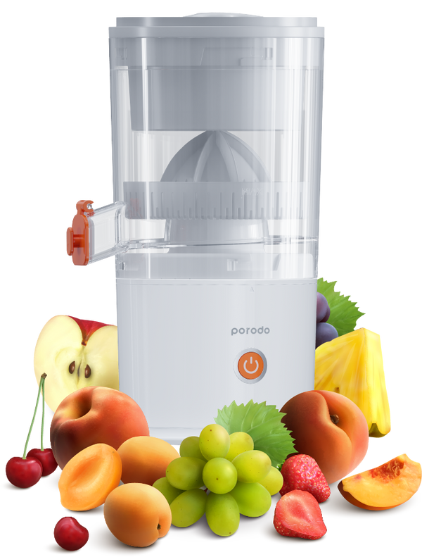 Porodo LifeStyle Portable Cordless Citrus Juicer 200mL 45W White - عصارة حمضيات محمولة لاسلكية 200 مل من بورودو