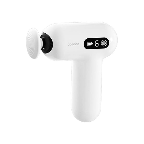 Porodo Lifestyle Mini Massage Gun with 4 Head  - جهاز مساج صغير 15 واط من بورودو