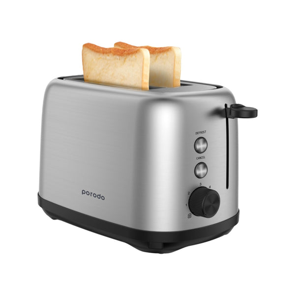 Porodo LifeStyle Golden Brown Toaster with Defrost Function 750W - جهاز تحميص الخبز مع وظيفة تذويب الثلج بقدرة 750 واط من بورودو