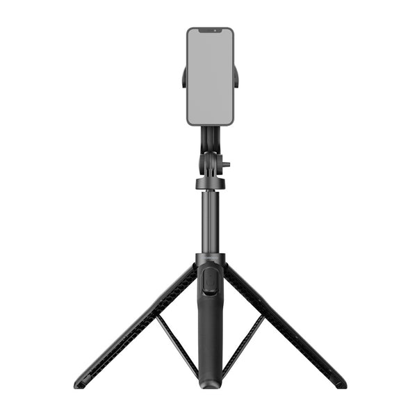 Porodo Magnetic Selfie Stick 150cm Extendable with 3 Leg Tripod and Remote Control - عصا سيلفي مغناطيسية 150 سم قابلة للتمديد مع ستاند ثلاثي الارجل وجهاز تحكم عن بعد من بورودو