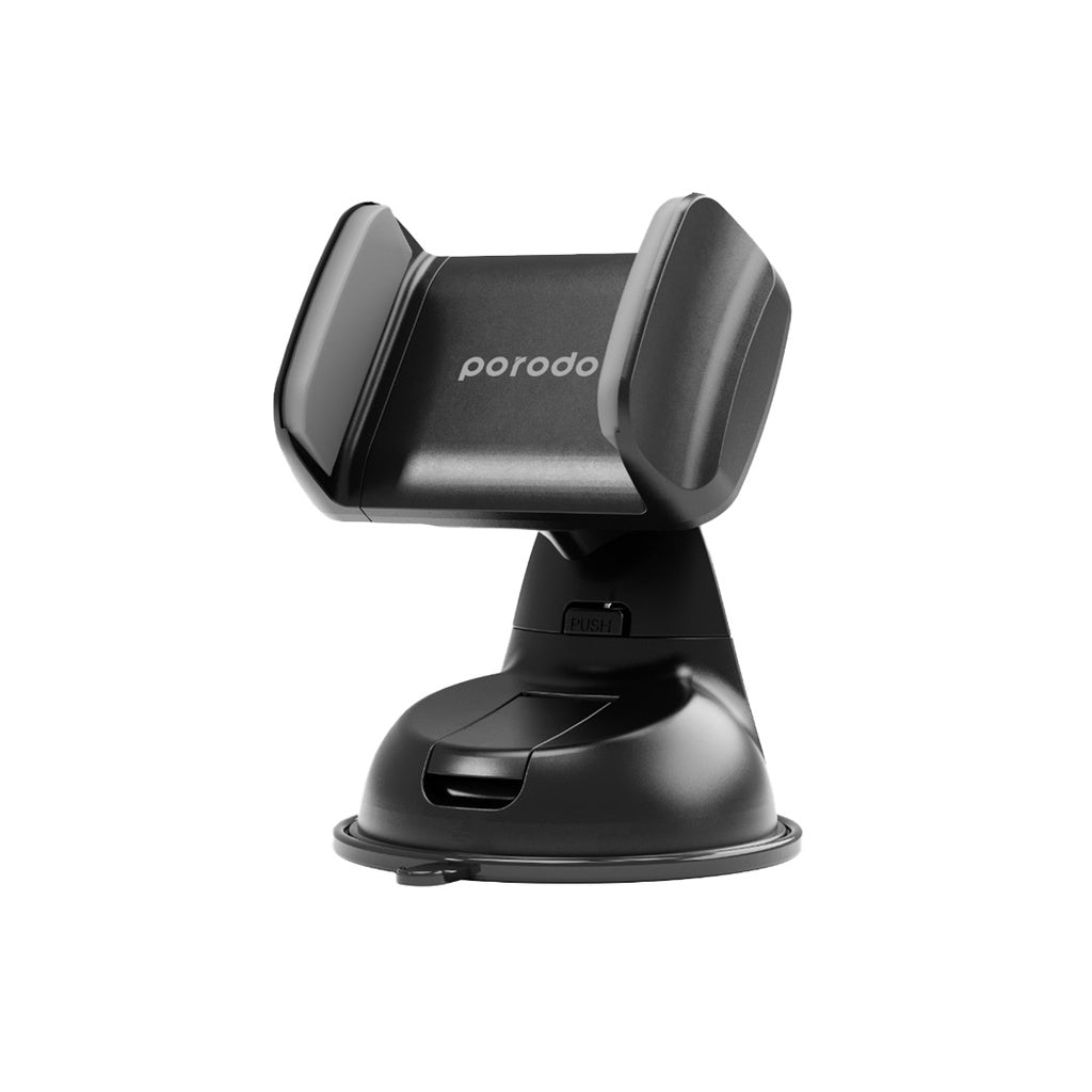Porodo Multisurface Universal Carmount with Silcone Sucker Black - ستاند سيارة متعدد الاسطح مع قاعدة شفط سيليكون من بورودو اسود