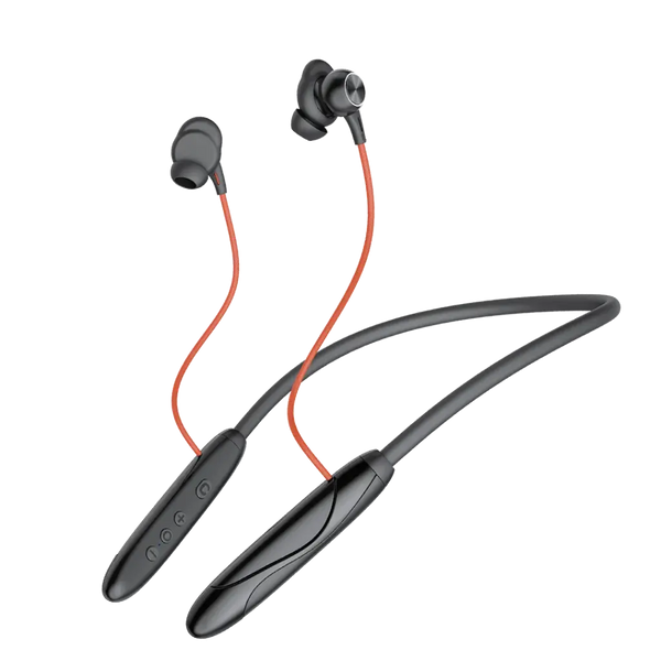 Porodo Soundtec Magnetic INR Wireless Neckband Black - سماعات لاسلكية حول الرقبة من بورودو اسود