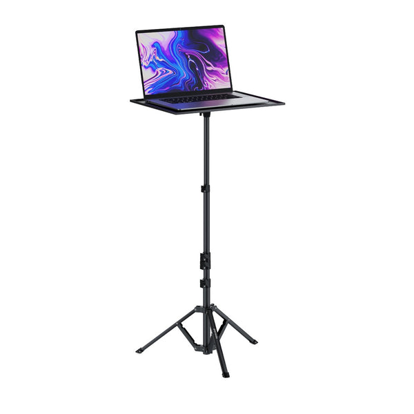 Porodo Tripod Stand With Project Holder Black - ستاند للابتوب ثلاثي القوائم من بورودو