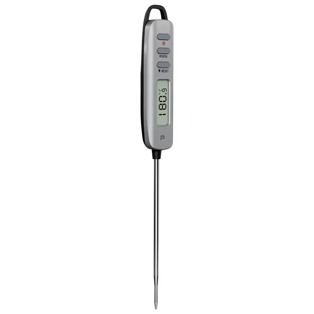 Porodo Lifestyle IPX6 Meet Thermometer - Silver-ميزان حرارة بورودو لايف ستايل بمعيار مقاومة الماء IPX6 – لون فضي
