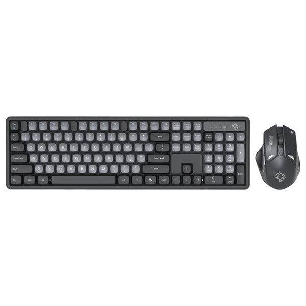 Porodo Gaming 2.4G and BT Keboard with Mouse DPI 1600 Grey/B - كيبورد وماوس لاسلكيين للالعاب من بورودو