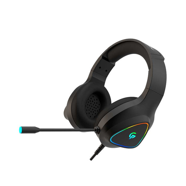 Porodo Gaming PDX414 E-Sports High Definition RGB Headphone Black - سماعات هيدسين سلكية للالعاب من بورودو اسود
