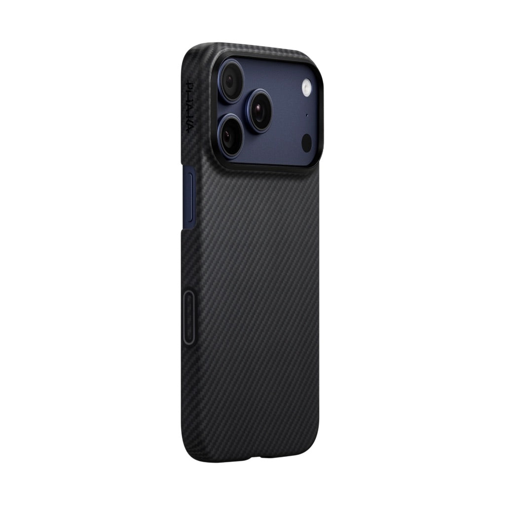 PITAKA ULTRA SLIM CASE FOR IPHONE 17 PRO MAX BLACK/GRAY -كفر ايفون 17 برو ماكس فائق النحافة ماك سيف من بيتاكا اسود/رمادي