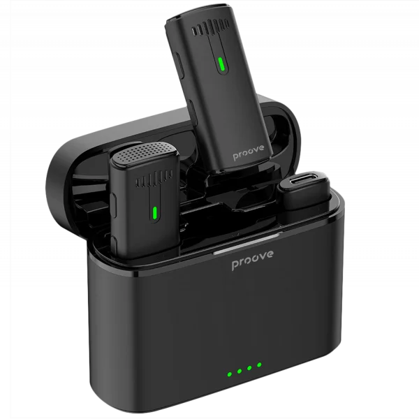 Proove Wireless Microphone Demo Type-C black - نك مايك لاسلكي بمنفذ تايب سي من بروف