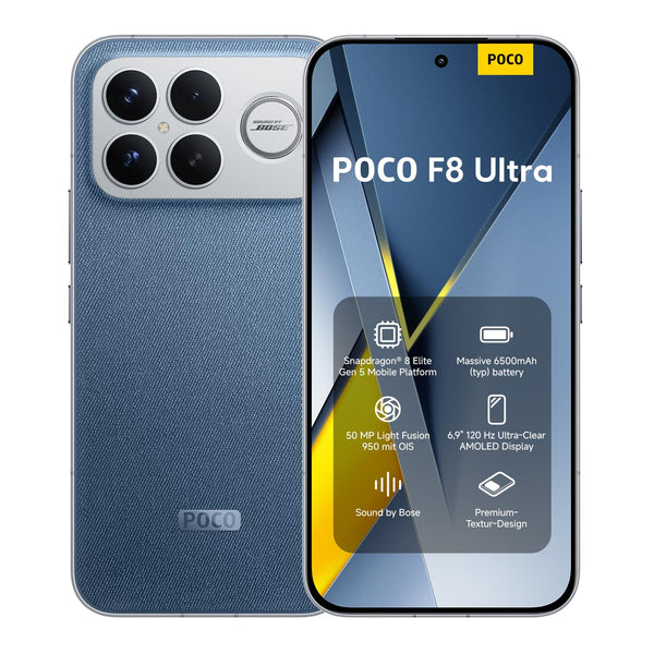 POCO F8 Ultra 16/512 Denim Blue - بوكو ف٨ الترا ازرق
