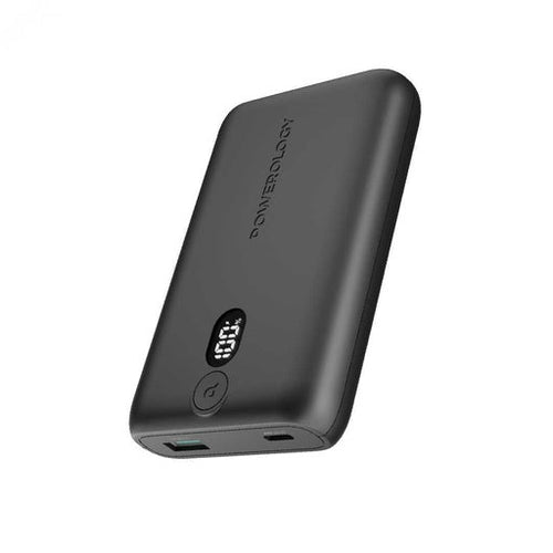 Powerology Onyx PD Power Bank 10050mAh PD 35W - باوربنك 10050 ملي امبير 35 واط مع شاشة رقمية من باورولوجي