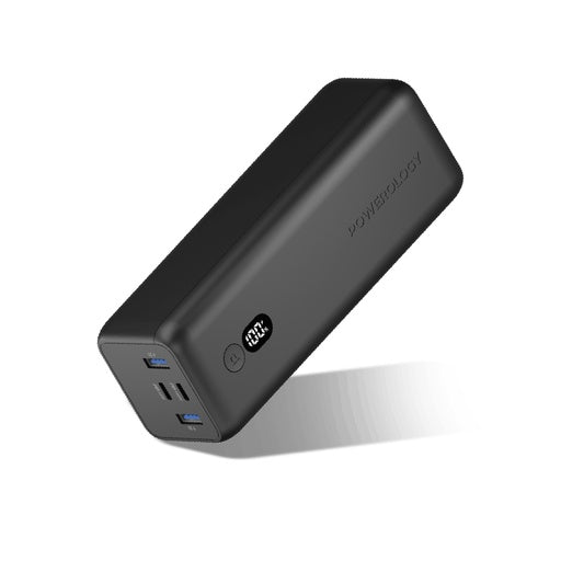 POWEROLOGY ONYX DUAL USB-C POWER BANK 30000MAH PD 100W  - باوربنك 30000 ملي امبير 100 واط مع شاشة رقمية من باورولوجي