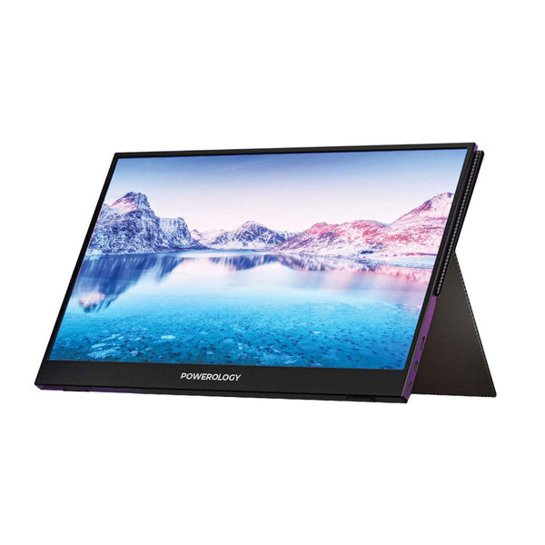 Powerology Ultra-Slim Full HD Portable Monitor 15.6" - شاشة محمولة فائقة الدقة والنحافة مقاس 15.6 بوصة من باورولوجي