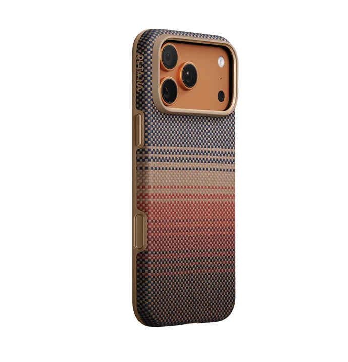 PITAKA SUNSET MOONRISE ARAMID ULTRA GUARD CASE FOR IPHONE 17 PRO MAX SUNSET - كفر ايفون 17 برو ماكس ماك سيف من بيتاكا بتصميم الغروب