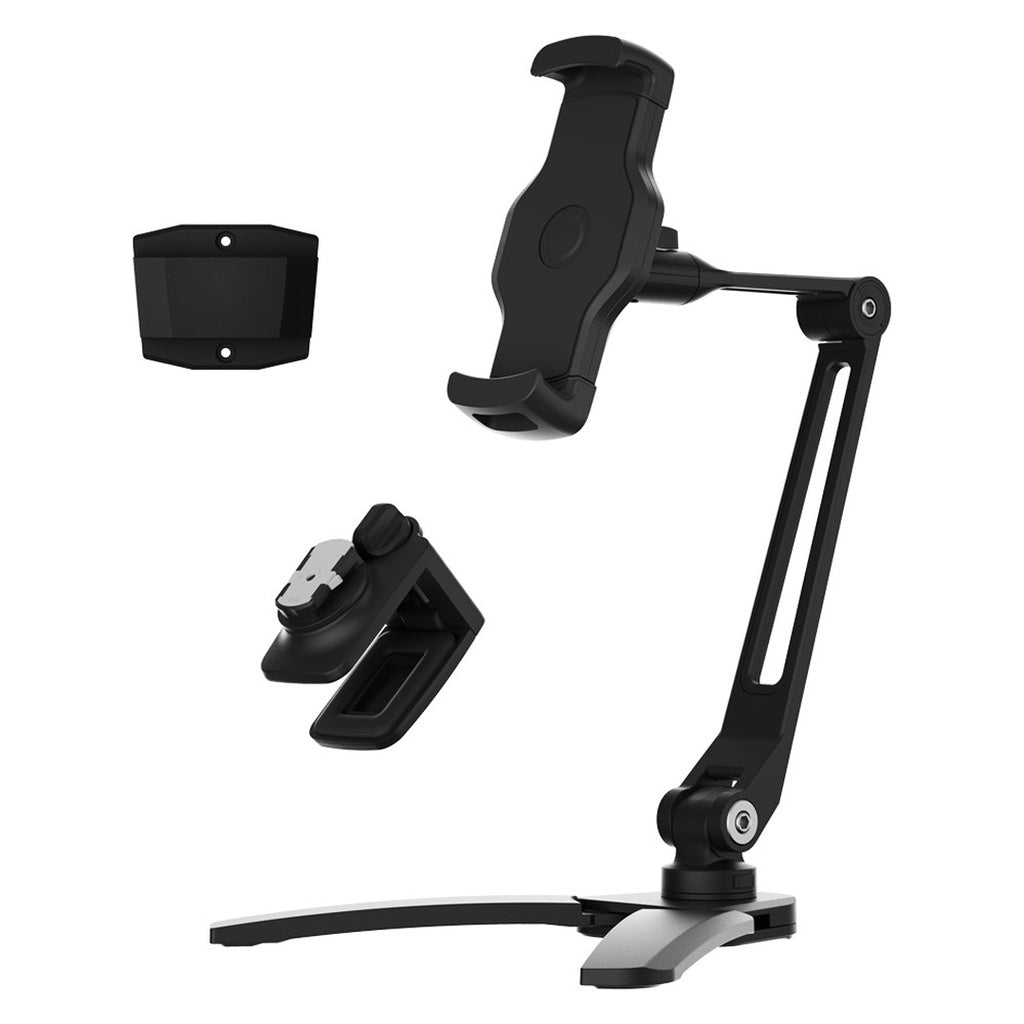 Powerology Solid Alloy Aluminum 360 Rotatable Suction Phone Holder - ستاند الهاتف والايباد متعدد التركيبات قابل للدوران 360 درجة من باورولوجي