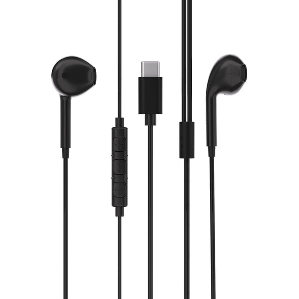 POWEROLOGY STEREO USB-C EARPHONES 1.2M - سماعات واير تايب سي من باورولوجي