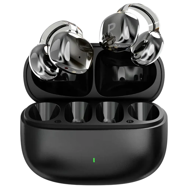 Powerology OWS Earbuds with Titanium Drivers +Silicon Mic + 3C Fast Charging Black - سماعات بلوتوث من باورولوجي اسود