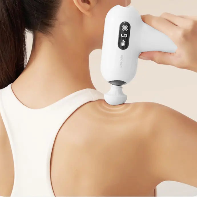 Porodo Lifestyle Mini Massage Gun with 4 Head  - جهاز مساج صغير 15 واط من بورودو