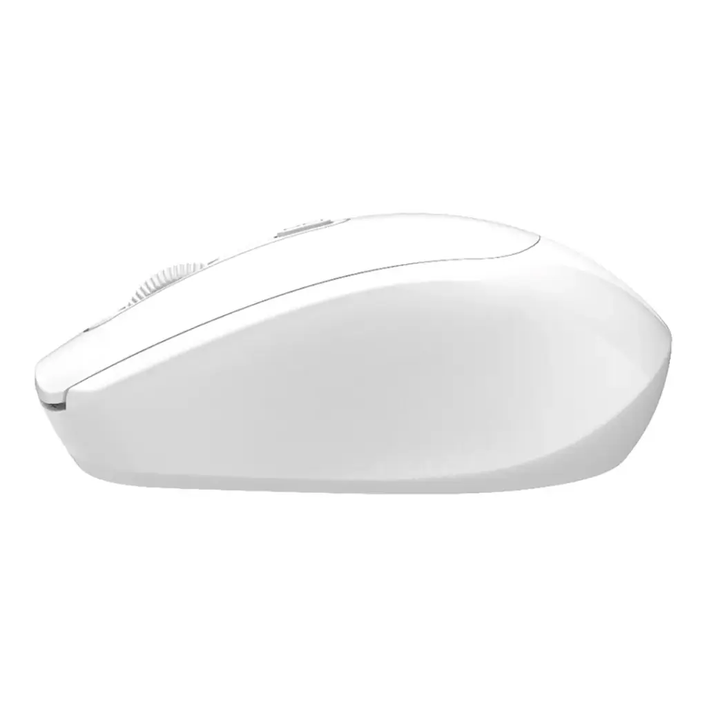 Porodo Wireless Mouse Dual Mode 2.4G+BT Dual Mode-300mAh battery Adjustable 800-1600 DPI white - ماوس لاسلكي ثنائي الوضع 2.4 جيجاهرتز + بلوتوث ثنائي الوضع بطارية 300 مللي أمبير قابلة للتعديل من بورودو ابيض