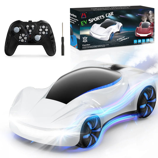 STUNT DRIFTING TOY CAR WHITE - سيارة رياضية عالية السرعة تعمل بالتحكم عن بعد من شاومي ابيض