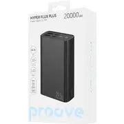 Proove Power Bank  Hyper Flux Plus 22.5W 20000mAh black - باوربنك 20000 ملي امبير 22.5 واط مع شاشة رقمية من بروف اسود