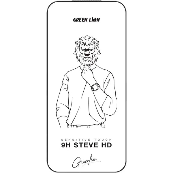 Green Lion 9H Steve HD Screen Protector for iP 17 Air Clear - لاصق شاشة شفاف للايفون 17 اير من كرين