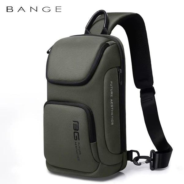 Bange Osuko Fashion Chest Pack Multi Compartment Water-Resistant Sling Bag GREEN