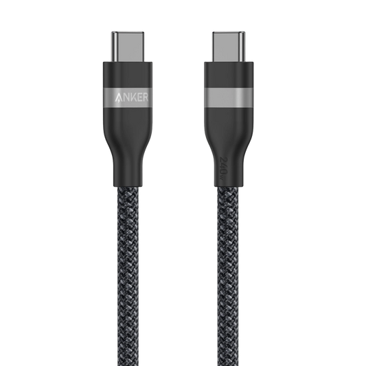 Anker USB-C to C Cable 3ft 240W Upcycled-Braided - كيبل تايب سي تايب سي 240 واط من انكر