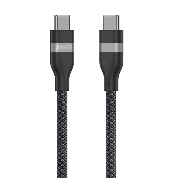 Anker USB-C to C Cable 3ft 240W Upcycled-Braided - كيبل تايب سي تايب سي 240 واط من انكر