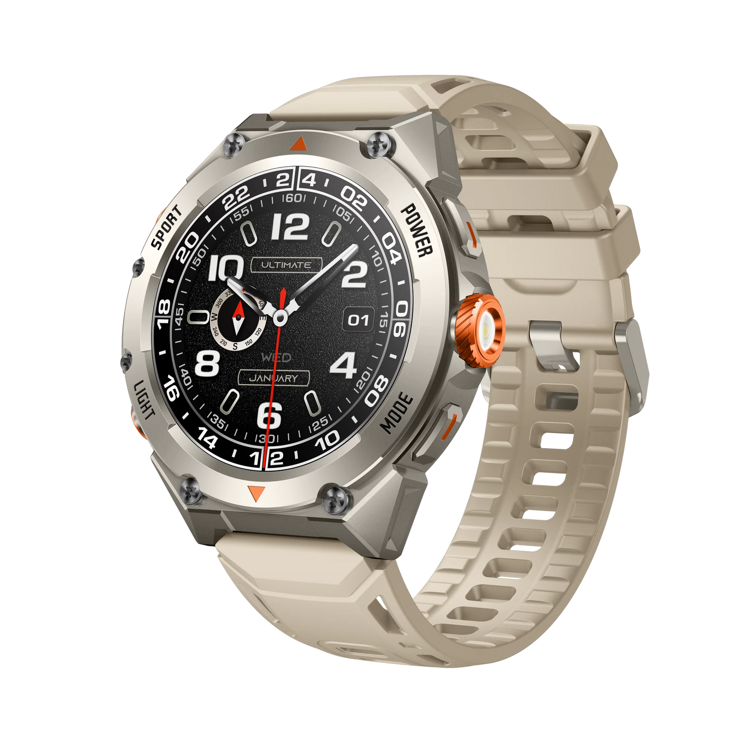 Master Watch G1 Smart Watch Titanium - ساعة ذكية جي 1 من ماستر لون تيتانيوم